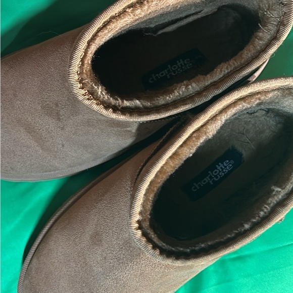 Charlotte Russe Platform, Ankle Boots, Camel Colored, Sz7.5 - Picture 3 of 8